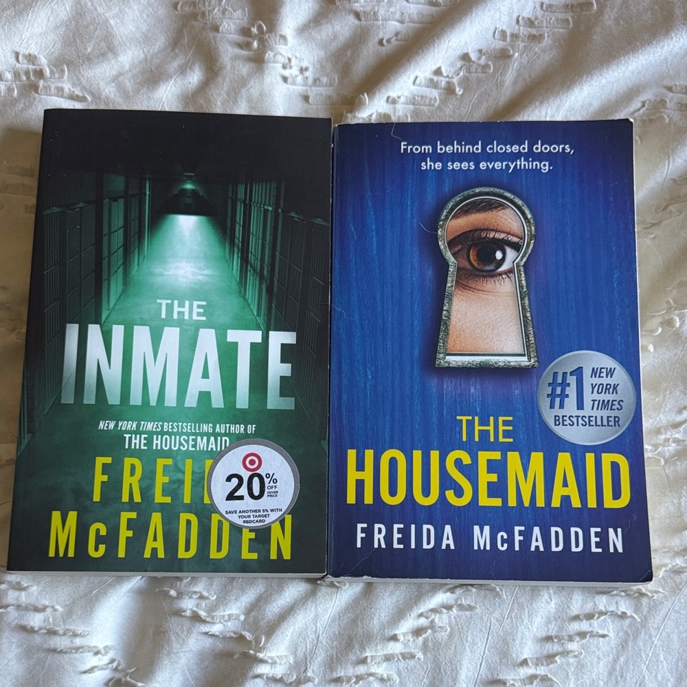 The Housemaid - Blue Paperback Thriller and The Inmate